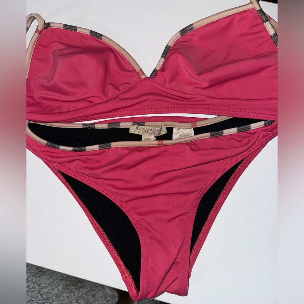 Pink Burberry swimsuit